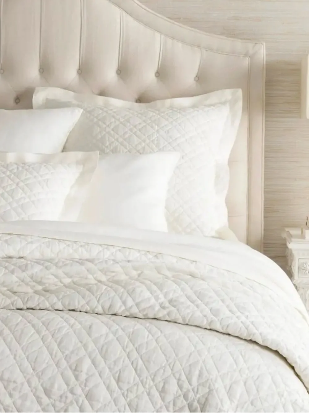 Washed Linen Ivory Quilt